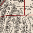 Vintage Map of Nevada 1893