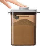 Ankou One-Push Formula Container, 2300ml Formula Dispenser with Scoop and Scraper, Milk Powder Container with Lids, BPA-Free Airtight Food Storage Container 1000g Large Capacity,Dark Brown, Rectangle by TinyTreasures Baby Boutique
