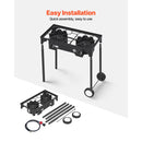2 Burner Outdoor Propane Gas Stove, 150,000 BTU by HouseOfZazla