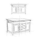 Amherst - TV Media Stand, Handcrafted