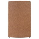 Set of 2 Camel PU Upholstered Dining Chairs