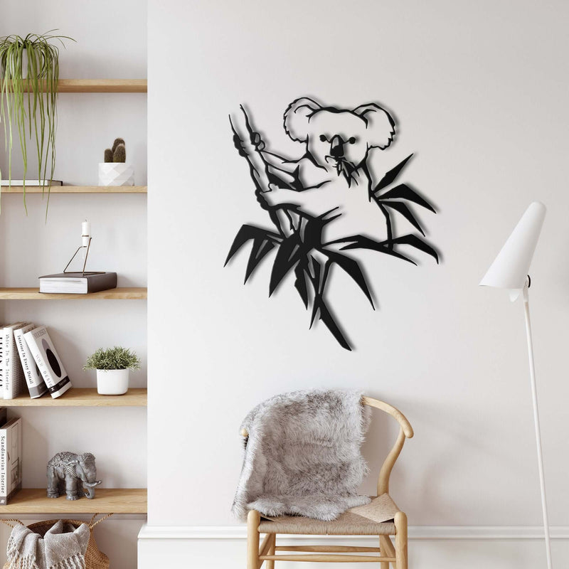 Koala Bear Metal Wall Art