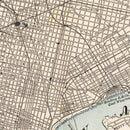 Vintage Map of Philadelphia, Pennsylvania 1893