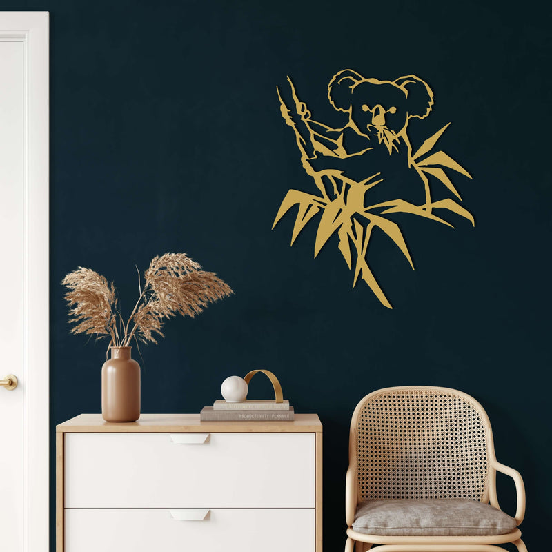 Koala Bear Metal Wall Art