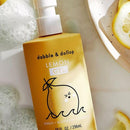 Dabble & Dollop Lemon Body Wash & Shampoo – 3-in-1 Natural Bubble Bath for Kids, Made in USA, No Parabens or Sulfates, Vegan, Gluten-Free, Tear-Free (10oz, Pack of 2) by TinyTreasures Baby Boutique