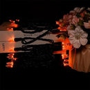 Orange LED Halloween Lights - 35 Count Orange Christmas String Lights for Small Tree, Crafts, Holiday, Indoor/Outdoor Halloween Decorations, 11 Feet Black Wire, UL Certified, Connectable by GreenHaven Gardens