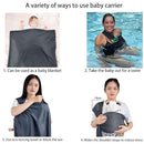 CUBY Water Baby Sling Carrier Lightweight Breathable Mesh Baby Ring Slings, Adjustable Quick-Drying Ring Sling Baby Carrier for Newborn Kids Toddlers Summer Swimming Pool Beach(Light Gray) by TinyTreasures Baby Boutique