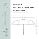 Clip-on Umbrella for Stroller Sunshade, Adjustable Steering Angle, Handle Included, Compact and Lightweight, Suitable for All Kinds of Strollers by TinyTreasures Baby Boutique