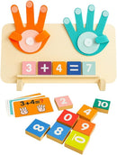 Montessori Educational Math Manipulatives Number Counting Kids 3 to 5 Homeschool Kindergarten, Interactive Learning Toy for Toddlers Preschoolers, Boys, Girls, Math Games, STEM Activities by TinyTreasures Baby Boutique