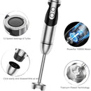 MegaWise Pro Titanium Reinforced 3-in-1 Immersion Hand Blender, Powerful Copper Motor with 80% Sharper Blades, 12-Speed Corded Blender, Including Dish Washer Safe Whisk and Milk Frother by TinyTreasures Baby Boutique