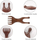 Natural Wooden Nose Guasha Massage Tools Anti-Static, Eyes Facial Wood Gua Sha Tool,face Manual Massager Tool, Multifunctional Handheld Meridians Acupoint Massage Tool,1 Pieces by CozyNest Decor