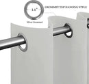 Easy-Going Blackout Curtains for Bedroom, Solid Thermal Insulated Grommet and Noise Reduction Window Drapes, Room Darkening Curtains for Living Room, 2 Panels(52x96 in, Greyish White) by CozyNest Decor