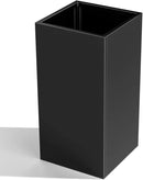 Tall Metal Cube Planter for Outdoor Plants 15" L x 15" W x 30" H, Heavy Duty Steel Planter Box with Removable Insert Shelf, Rectangular Planters for Porch, Garden, Yard, Hotel (Black) by CozyNest Decor