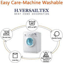 H.VERSAILTEX Velvet Stretch Couch Cushion Cover Plush Cushion Slipcover for Chair Loveseat Sofa Cushion Furniture Protector Seat Cushion Sofa Cover (3 Piece XL Sofa Cushion Covers, Stone Blue) by CozyNest Decor