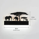 LED Wall Sconce Lamp Indoor Wall Mounted Light Up and Down Rustic Wall Light Animal Wall Lamp for Farmhouse Living Room Bedroom Cabinet Porch, 12W (Elephant) by CozyNest Decor