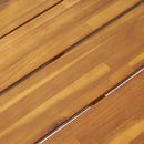Huckleberry - Acacia Wood Outdoor Dining Table with Plant Hanger - Teak by HouseOfZazla