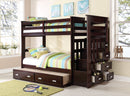 Allentown - Twin / Twin Bunk Bed With Trundle Storage - Espresso