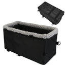 Small Dog Car Seat with Harness Center Console Pet Booster Seat Travel Car Seat with Side Pocket Cotton Velvet Cushion for Dogs Cats Up to 9LBS