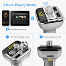 Car Wireless FM Transmitter 3.4A Dual USB Charge Hands-free Call Car MP3 Player TF Card USB Disk Reading