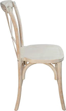 EMMA + OLIVER Lime Wash X-Back Chair by CozyNest Decor