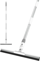 Squeegee Broom for Floor, 17" Rubber Squeegee with 51" Aluminum Alloy Pole for Bathroom Tile, Garage Concrete, Deck, Shower Glass, Window Cleaning, Squeegee Broom for Household Floor by GreenHaven Gardens