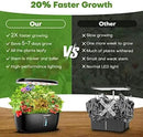Ahopegarden Indoor Garden Hydroponics Growing System: 12 Pods Plant Germination Kit Garden Kit Growth Lamp Countertop with LED Grow Light Hydrophonic Planter Grower Harvest Vegetable Lettuce by GreenHaven Gardens