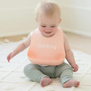 Baby Bib for Eating by Bella Tunno, Waterproof Silicone Bib with Large Food Catcher, Adjustable Fit for Babies 4-12 months & Toddlers 1-3 Years, Boys & Girls, Darling by TinyTreasures Baby Boutique