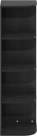 Furinno Pasir 4-Tier Corner Open Shelf Bookcase, Blackwood by TinyTreasures Baby Boutique