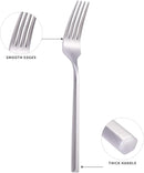 Matte Silverware Set Silver Flatware Set with Hexagon Handle 20 Pieces 18/0 Stainless Steel Cutlery Set Wedding Housewarming Gift Service for 4 (Matt silver) by CozyNest Decor