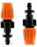 FADDARE 50pcs Garden Irrigation Misting Dripper Set, Adjustable Flow, Black+Orange, Engineering Plastics by GreenHaven Gardens