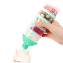 Accmor Formula Dispenser On The Go, 5 Compartments Stackable Formula Container for Travel, Baby Milk Powder Kids Snack Container, BPA Free by TinyTreasures Baby Boutique