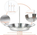 Stainless Steel Vertical Gyro Spit for Oven - Gyro/Shawarma Skewer Stand, Gyro Plate/Pan for Chicken, Meat, Kebabs -Home Use by GreenHaven Gardens