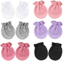 BQUBO Newborn Infant Toddler Mittens No Scratch Cotton Elastic Wrist Gloves Hypoallergenic for 0-6 Months Baby Boys Girls by TinyTreasures Baby Boutique