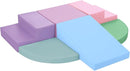 6-Piece Foam Climbing Blocks for Toddlers: Colorful Climbing Gym PU Leather Baby Foam Building Blocks Indoor Toy by TinyTreasures Baby Boutique