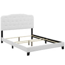 CasaFoyer Amelia King Bed | Luxurious Chic Style | Button-Tufted Headboard | Solid Wood Construction | Non-Marking Legs | Sturdy & Stable | Upholstered Frame | Box Spring Required | 800 lbs Weight Capacity