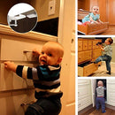 12 Pack Cabinet Locks Child Safety Latches - Vmaisi Baby Proofing Cabinets Drawer Lock with Adhesive Easy Installation - No Drilling or Extra Screws (White) by TinyTreasures Baby Boutique