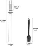 BBQ Skewers,Premium 304 Stainless Steel BBQ Skewers,13 Inch Heavy Duty Metal Kabob Sticks for Grilling, Reusable & Dishwasher Safe (Double fork10) by GreenHaven Gardens