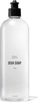 Public Goods Natural Dish Soap | Kitchen Soap | Plant-Based & Vegan Friendly | Clear Dish Detergent Liquid | Concentrated Formula | Made in USA | Mandarin Basil | 16 Fl Oz by CozyNest Decor