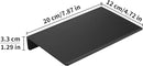 JOOM Metal Wall Floating Shelf - Metal Wall Shelf, Floating Shelf, Bathroom Shelf, Display Shelves for Storage (Black, 8 Inch) by CozyNest Decor