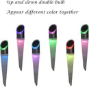 pearlstar Solar Lights Outdoor Garden Pathway Lights LED White&Color Changing Lights Landscape Lighting Waterproof for Path Lawn Patio Yard Walkway Driveway,4 LED Bulbs& 2 Lights Effect (6pack) by GreenHaven Gardens