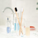 Biodegradable Bamboo Toothbrushes, 10 Piece BPA Free Soft Bristles Toothbrushes, Natural, Eco-Friendly, Green and Compostable by TinyTreasures Baby Boutique