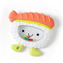 Itzy Ritzy Silicone Rattle Teether– BPA-Free Silicone Teether with Rattle for Babies & Toddlers – Features a Gentle Rattle Sound, Colorful Beads & Multiple Textures (Sushi) by TinyTreasures Baby Boutique