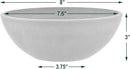 PSW Pot M20C Collection Shallow Garden Bowl Planter for Succulents, Bonsai, Fairy Gardens, Herbs, 8-inch, Chocolate