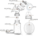 Manual Breast Pump - Automatic Double Electric Breast Pump Extractor De Leche Manual 3 Modes, 9 Levels，White by TinyTreasures Baby Boutique