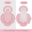 COOLBEBE New 2-in-1 Babybody Supports for Baby Newborn Infants - Extra Soft Stroller Cushion Pads Car Seat Insert, Perfect for Carseats, Strollers, Swings, Pink by TinyTreasures Baby Boutique