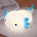 Axolotl Night Light,Cute Axolotl Lamp,Food Grade Silicone Nursery Nightlight,Rechargeable/Dimmable LED Squishy Novelty Animal Bedside Touch Lamp,Baby Room Decor, Axolotl Gifts for Kids/Boys by TinyTreasures Baby Boutique