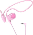 Kid Headphones for School, Air Conduction Open Ear Headphones, 3.5mm Jack Wired Cord, Ultra-Comfort, Ergonomic and Lightweight Design Perfect for School and Outdoor Activities-Pink by TinyTreasures Baby Boutique