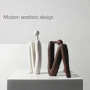 Decorative Bookends for Heavy Books, Thinker Statue Book Holders for Shelves & Office Desk, Abstract Decor Aesthetic Book Ends Stoppers, Modern Bookshelf Decoration by CozyNest Decor