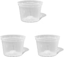 rePotme 8 inch Orchid Pot with Holes - 3 Pack of Slotted Orchid Pots (Crystal Clear) - All Purpose Planter for All Indoor Plants by GreenHaven Gardens