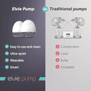 Elvie - Single, Wearable Breast Pump w/App - The Smallest & Quietest - Portable - Hands Free & Discreet - Automated w/Four Personalized Settings - Includes 3 Sets of Breast Shields by TinyTreasures Baby Boutique